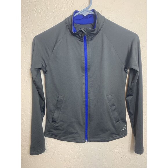BCG Boy's Long Sleeve Gray/Blue Zipper Activity Jacket Size M (8-10) - Picture 1 of 5